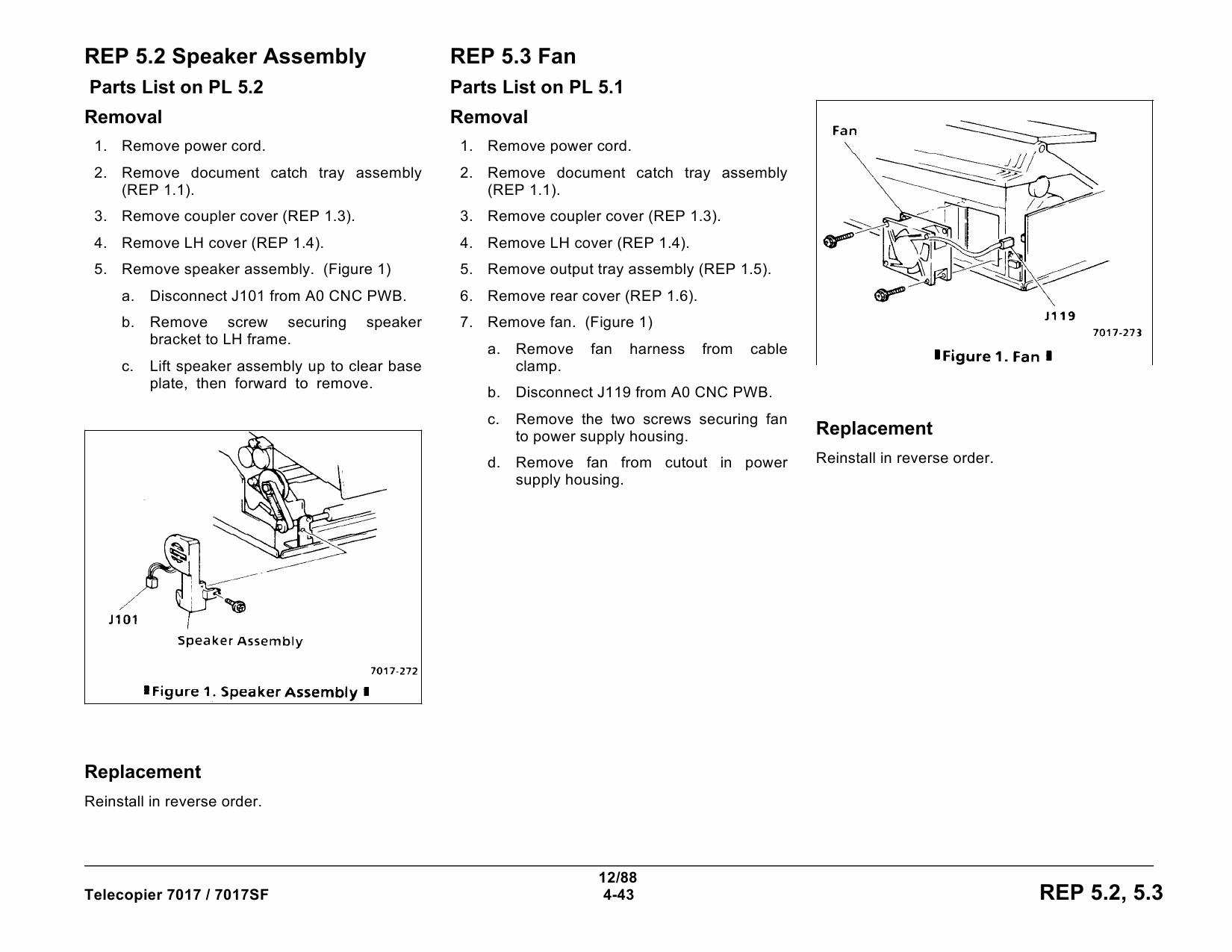 Xerox Printer 7017 7017SF Fax Parts List and Service Manual-4